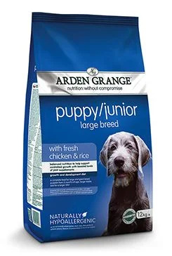 Arden Grange Puppy/Junior Large Breed with fresh Chicken & Rice 12 kg