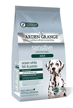 Arden Grange GF Dog Adult Sen.Oc.White Fish&Potato  12kg