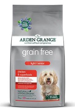 Arden Grange GF Dog Light/Senior Chick&Superfoods  2 kg