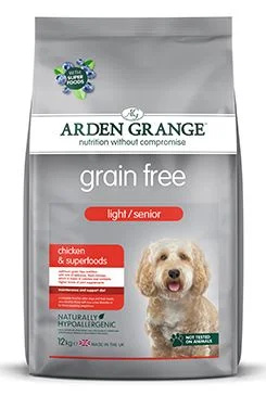 Arden Grange GF Dog Light/Senior Chick&Superfoods  12kg