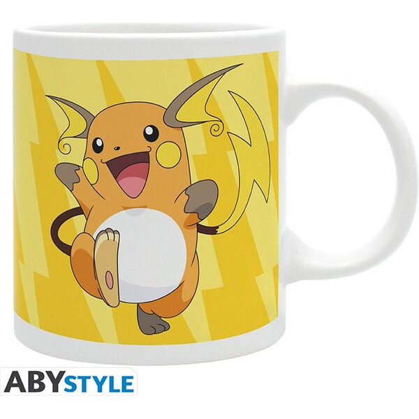 CurePink Hrníček Pokemon Pikachu Evolve 320 ml