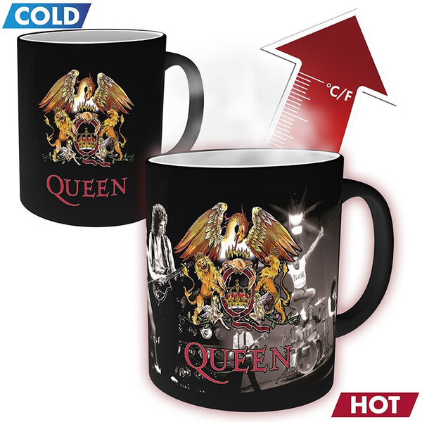 Hrnek - Crest /měnící se Queen - Hudební předměty