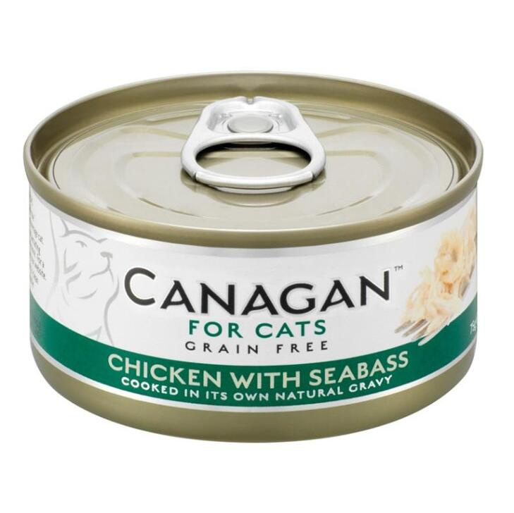 Canagan Cat konz. - Kuře a mořský vlk  75 g
