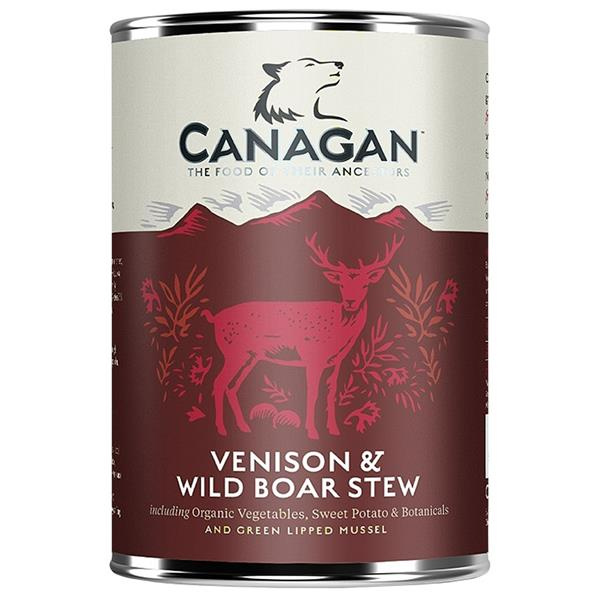 CANAGAN Venison & wild boar stew konzerva pro psy 400 g