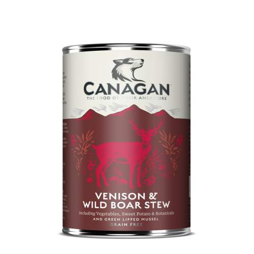 CANAGAN Venison & wild boar stew konzerva pro psy 400 g