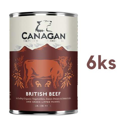 Canagan britské Hovězí 6 x 400g