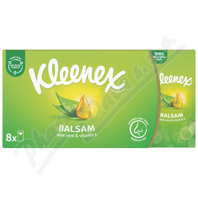 Kleenex Balsam BalmCare papírové kapesníky 8x9 ks