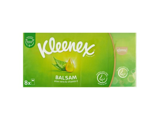 Kleenex Balsam BalmCare papírové kapesníky 8x9 ks