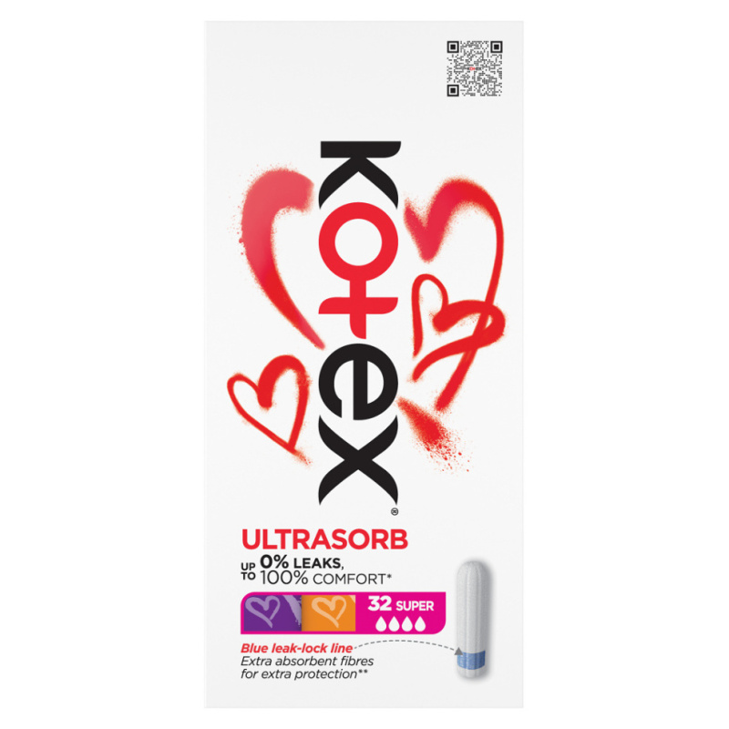 Kotex UltraSorb Super tampony 32 ks