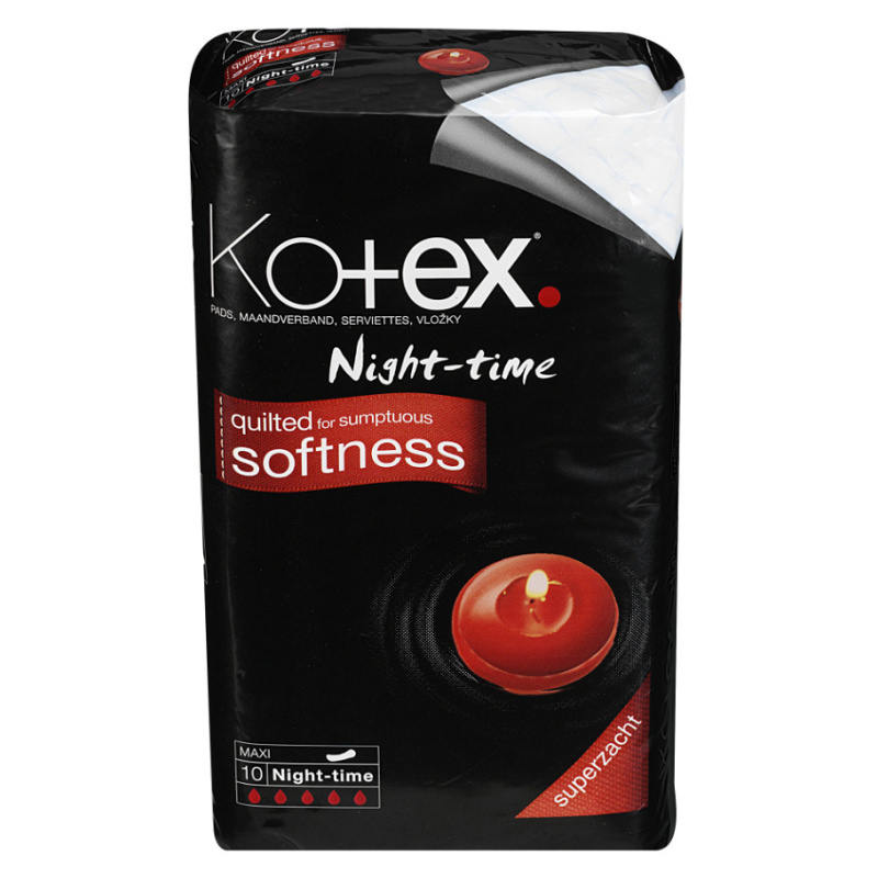 Kotex Night-time vložky 10 ks
