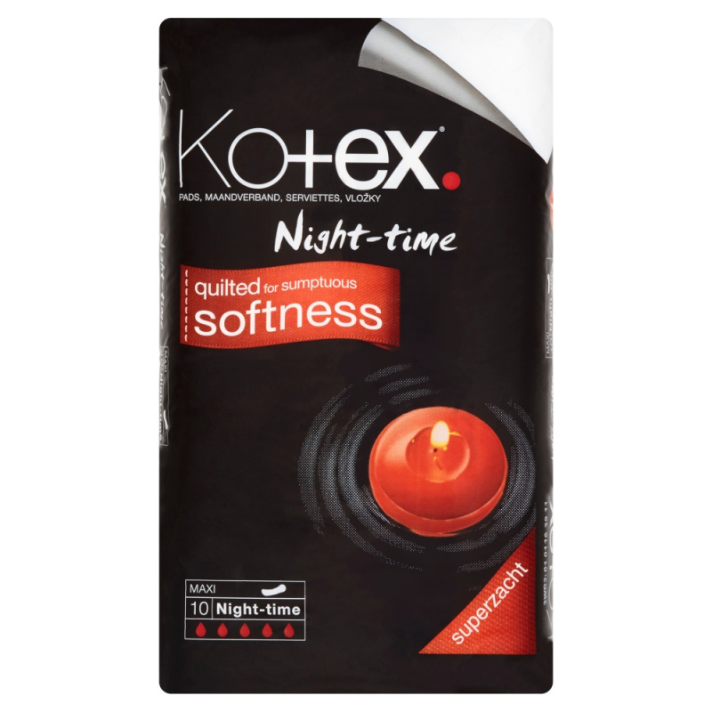 Kotex Night-time vložky 10 ks