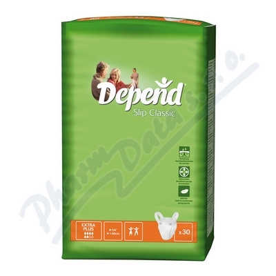 Depend Slip Classic Extra Plus absorpční natahovací kalhotky 30 ks