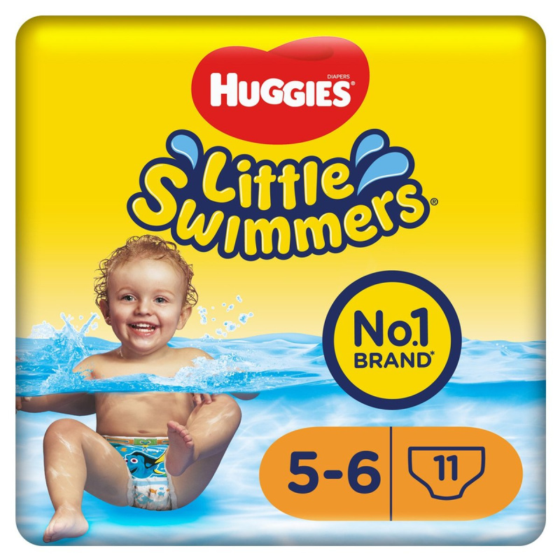 Huggies Little Swimmers 5-6 jednorázové plenkové plavky 12–18 kg 11 ks