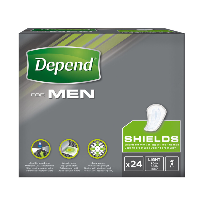 DEPEND® Inkontinenční pomůcky pro muže 1 24 kusů