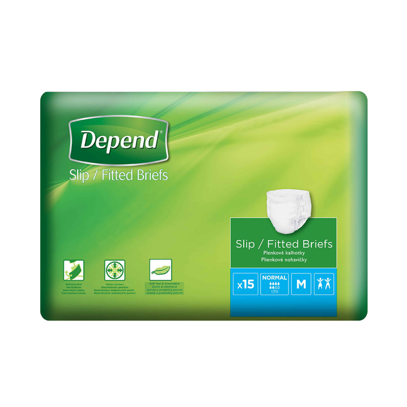 DEPEND® Plenkové kalhotky Slip Normal velikost M 15 kusů