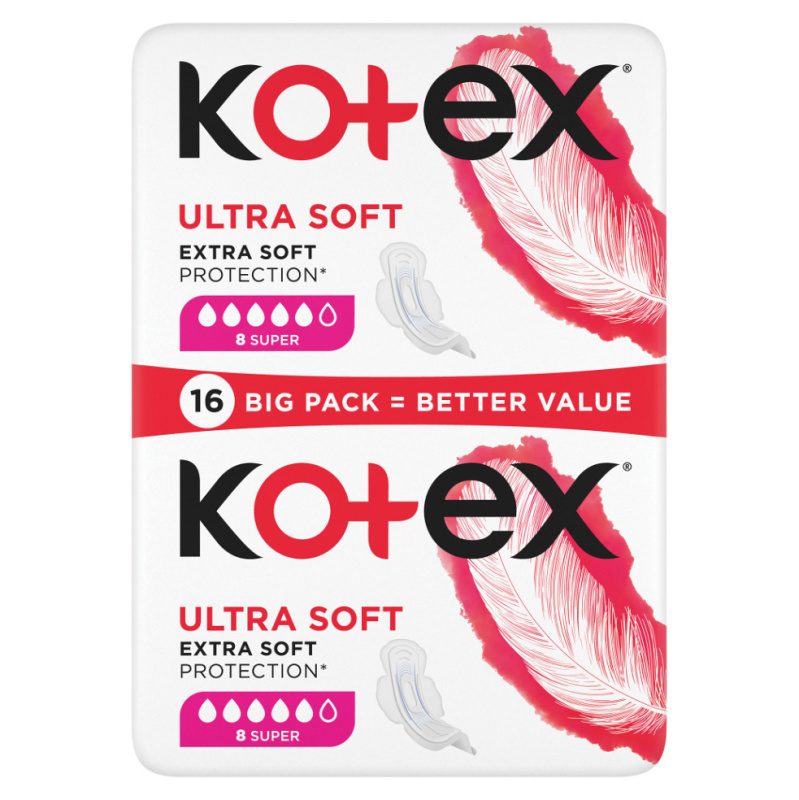 Kotex Ultra Soft Super vložky 16 ks