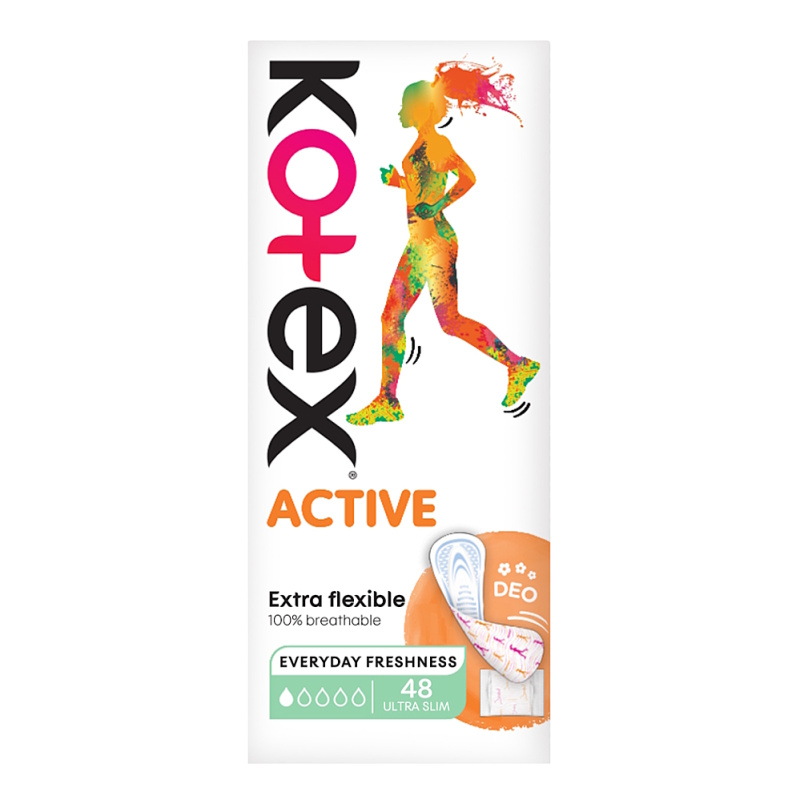 Kotex Active Deo slipové vložky 48 ks