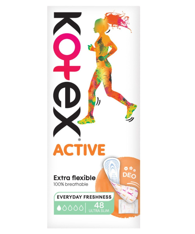 Kotex Active Deo slipové vložky 48 ks