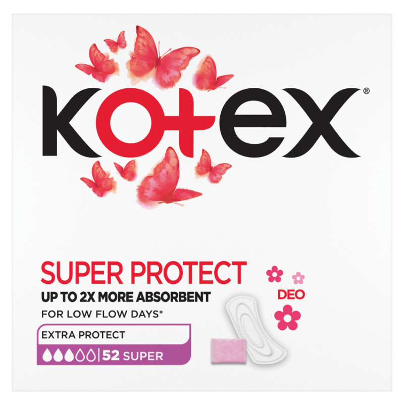 Kotex Super Deo slipové vložky 52 ks