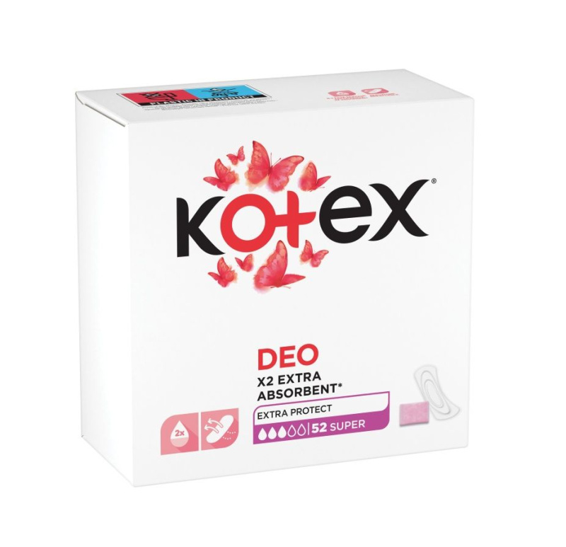 Kotex Super Deo slipové vložky 52 ks