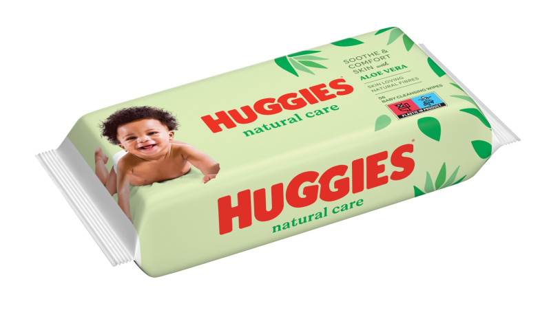 Huggies Natural Care čisticí ubrousky s aloe vera 56 ks