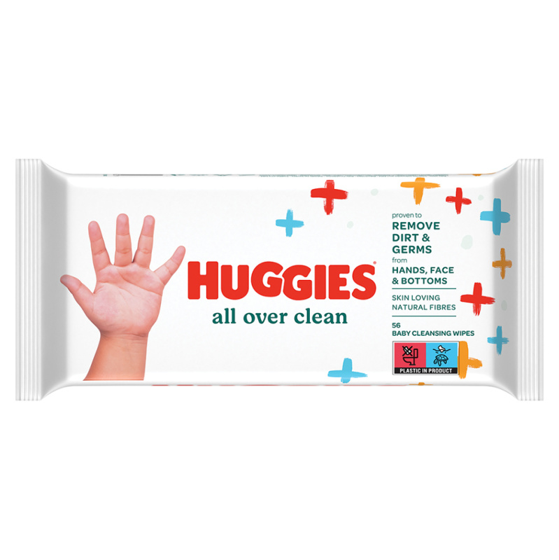HUGGIES Single All Over Clean čistící ubrousky 56 kusů