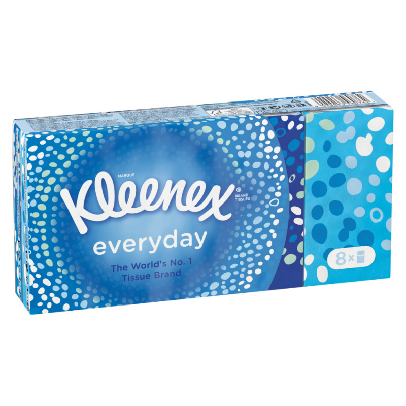 Kleenex Everyday papírové kapesníky 8x9 ks
