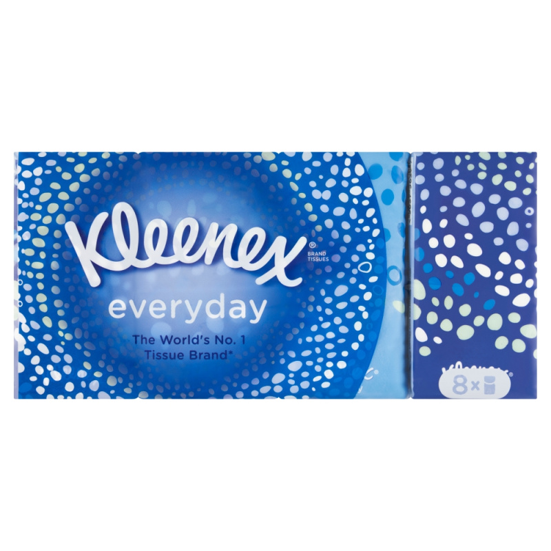 Kleenex Everyday papírové kapesníky 8x9 ks
