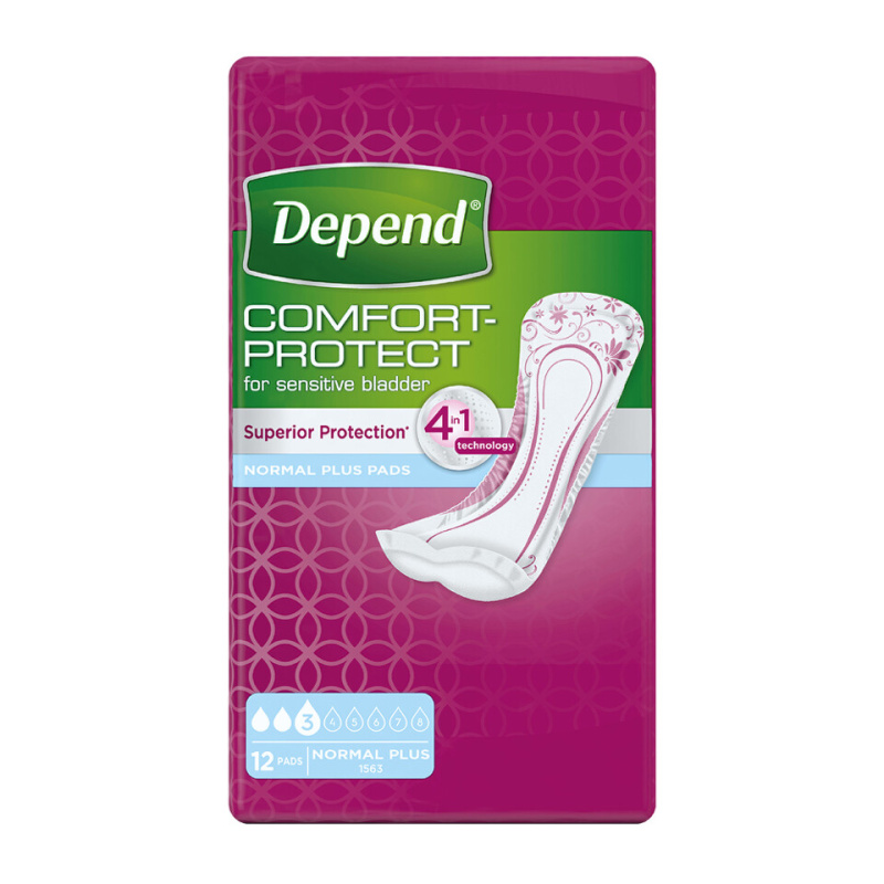 Depend Normal Plus inkontinenční vložky 12 ks