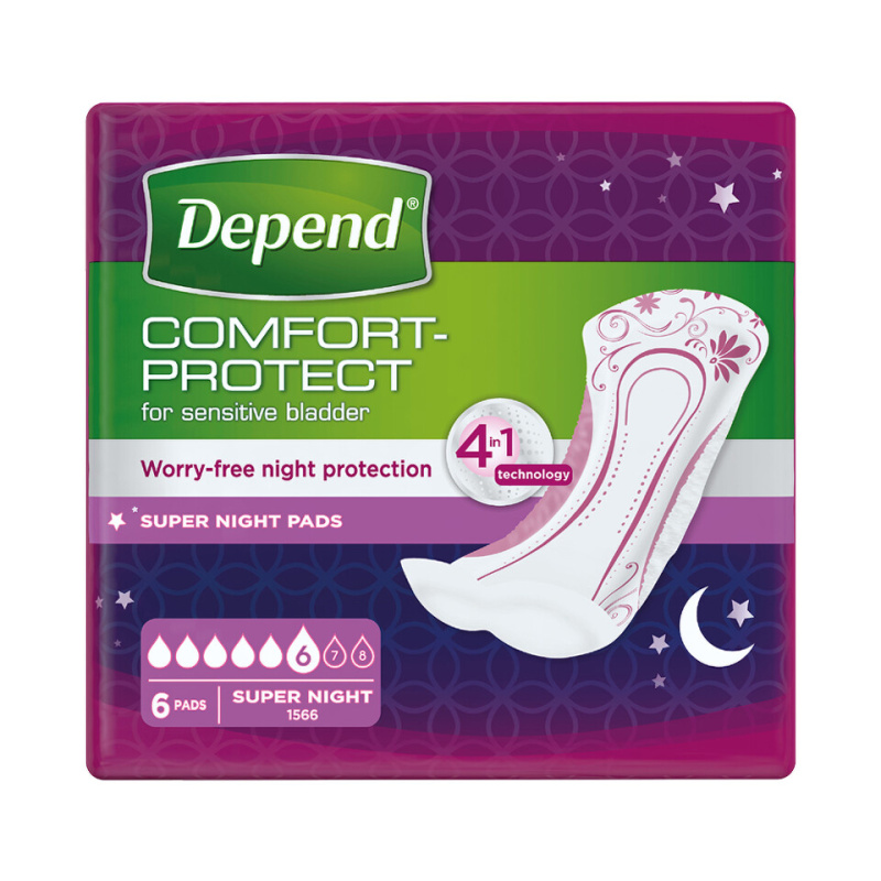 Depend Super Plus inkontinenční vložky 6 ks