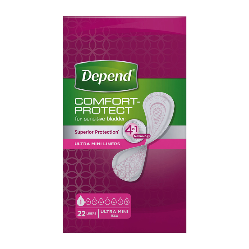 DEPEND® Dámské vložky Ultra Mini 22 kusů