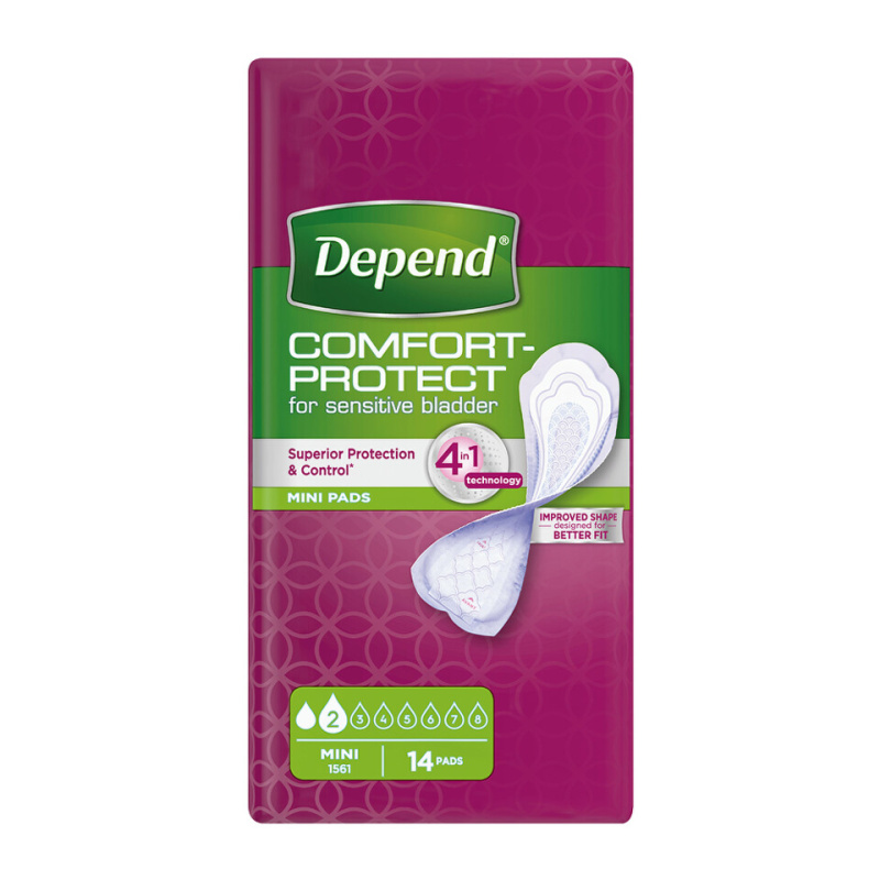 Depend Mini inkontinenční vložky 14 ks