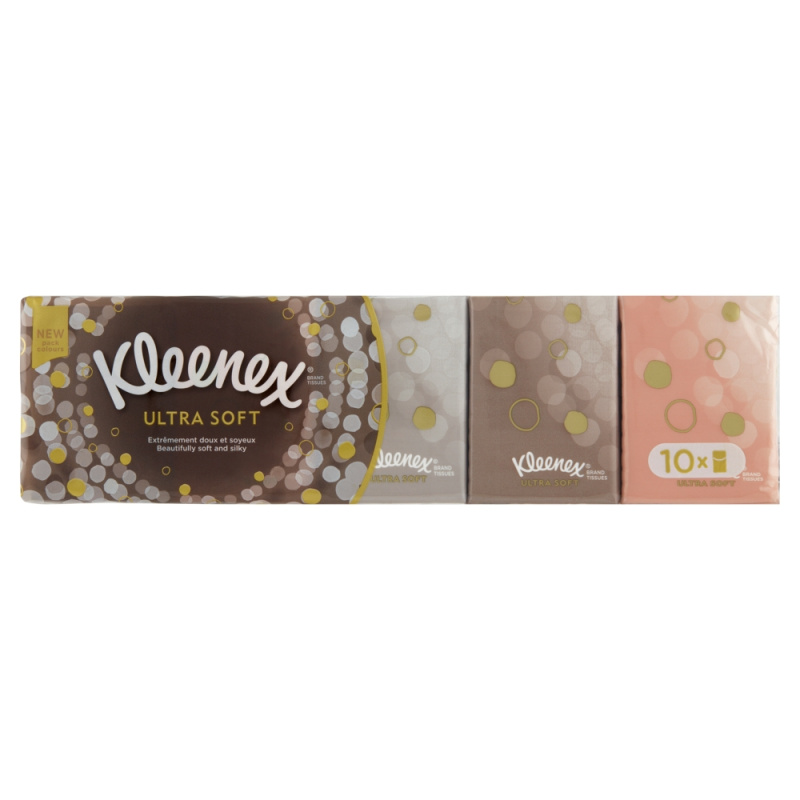 KLEENEX Papírové kapesníky 4-vrstvé Ultra Soft Mini 10 x 7 kusů