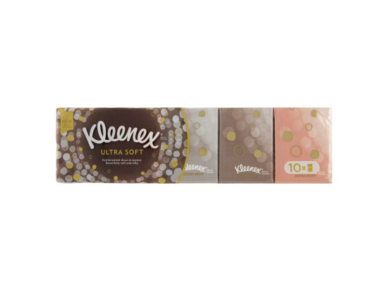 KLEENEX Papírové kapesníky 4-vrstvé Ultra Soft Mini 10 x 7 kusů