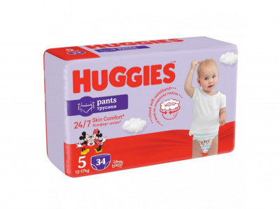 Huggies® Little Movers Pants plenkové kalhotky 5 (12–17 kg)