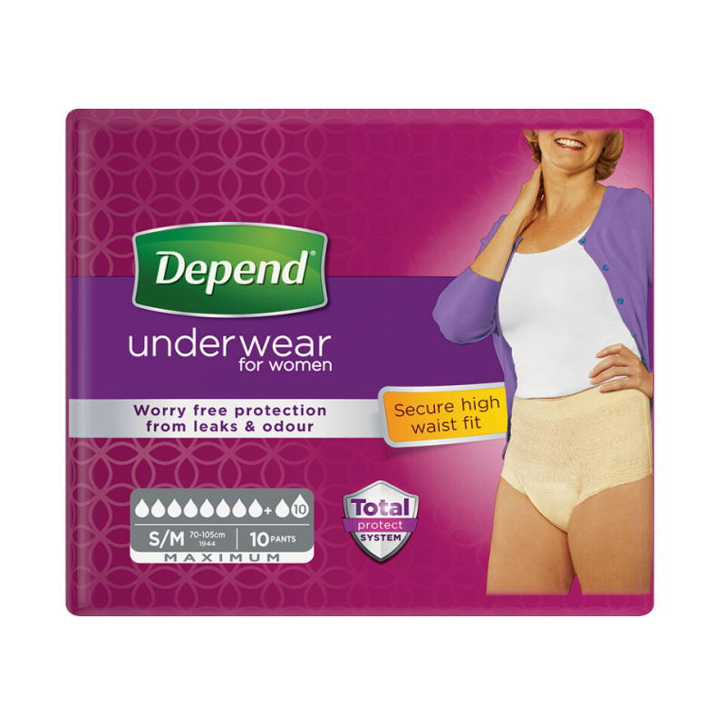 Depend Maximum inkont.kalh.ženy vel.S/M 10ks