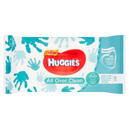 Huggies All Over Clean čisticí ubrousky pro děti 56 ks