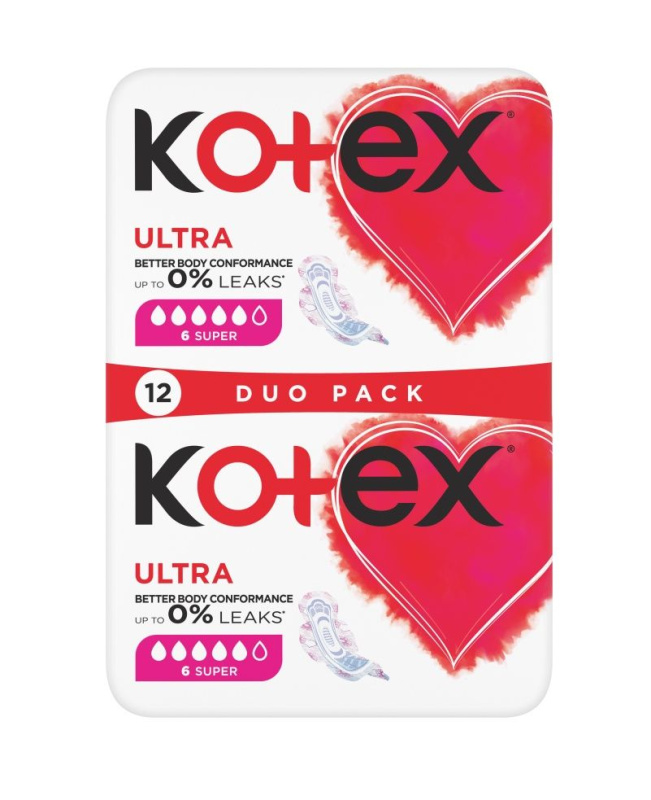 Kotex Ultra Comfort Super vložky 12 ks