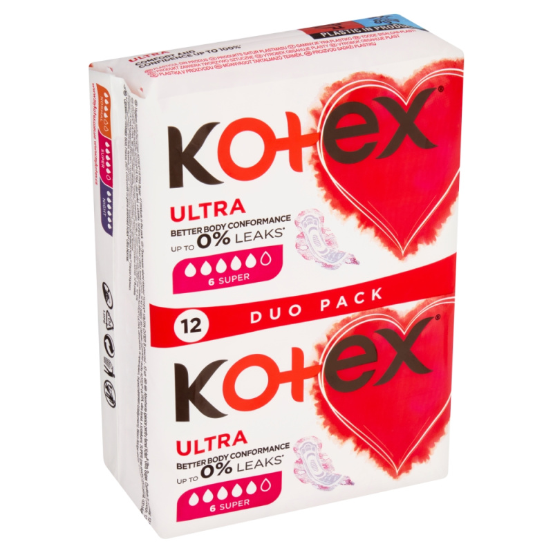 Kotex Ultra Comfort Super vložky 12 ks