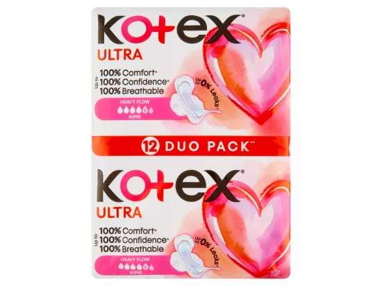 Kotex Ultra Comfort Super vložky 12 ks