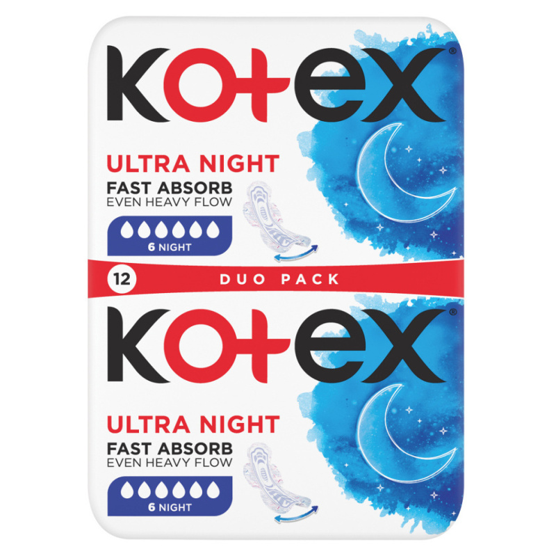 Kotex Ultra Comfort Night vložky 12 ks