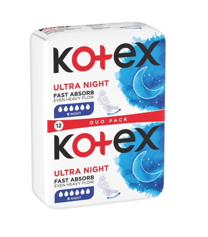 Kotex Ultra Comfort Night vložky 12 ks