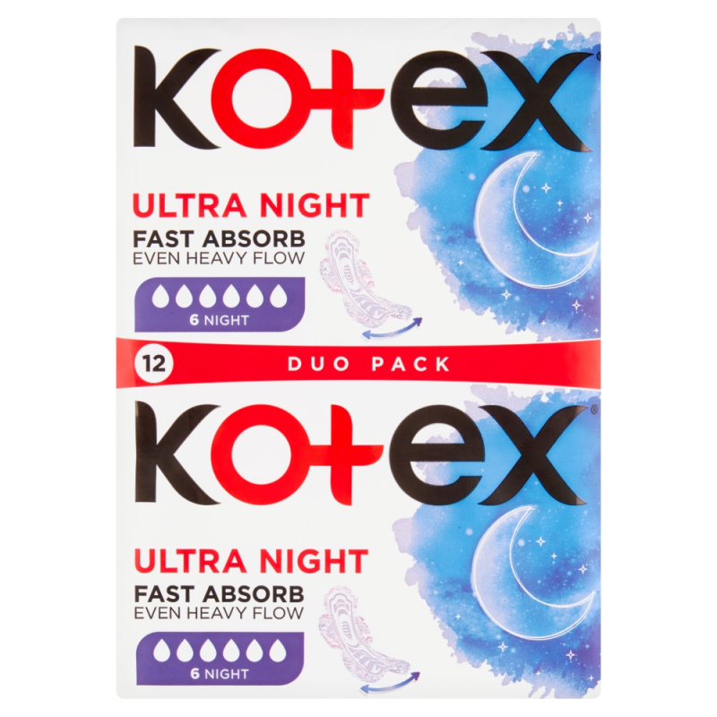 Kotex Ultra Comfort Night vložky 12 ks