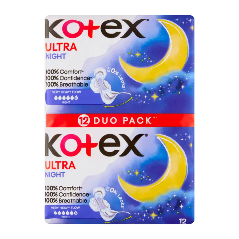 Kotex Ultra Comfort Night vložky 12 ks