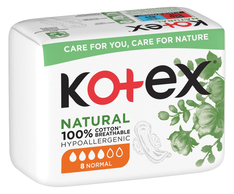 Kotex Natural Normal vložky 8 ks