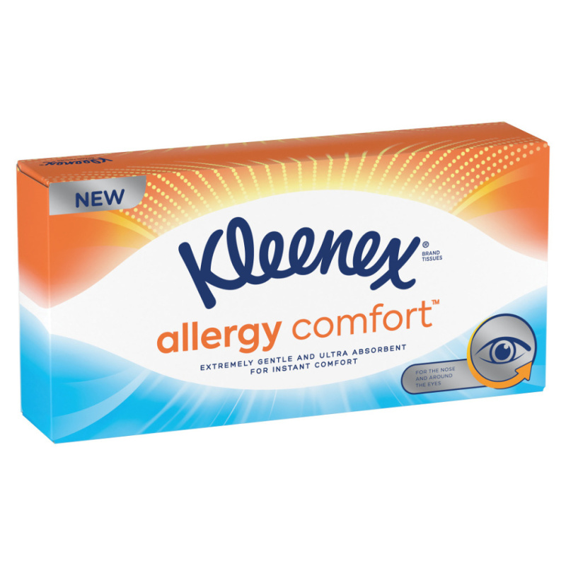 Kleenex Allergy Comfort Box papírové kapesníky 56 ks