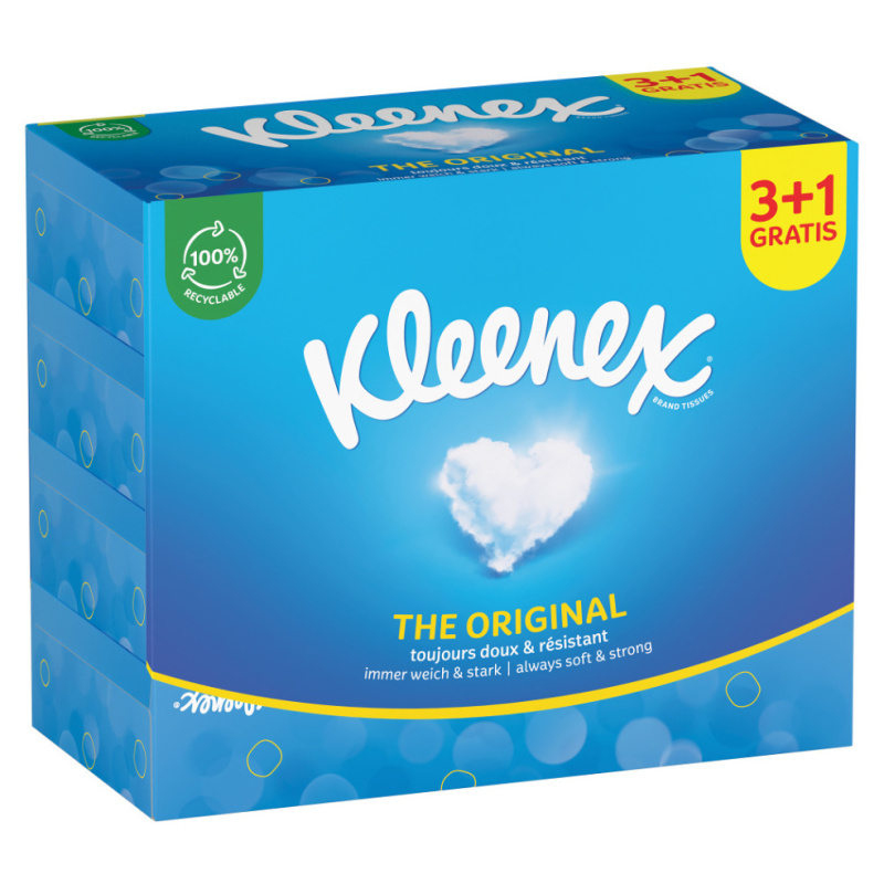 Kleenex Original Box papírové kapesníky 3+1 72 ks