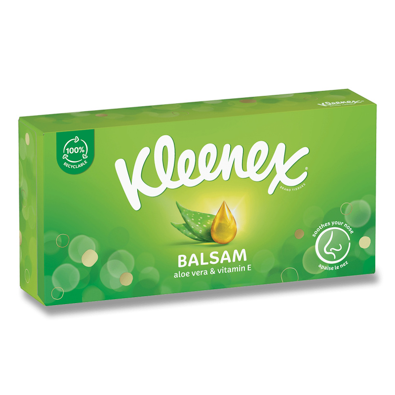 Kleenex Balsam Box papírové kapesníky 64 ks