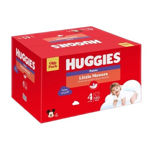 Huggies® Little Movers Pants box plenkové kalhotky 4 (9–14 kg)