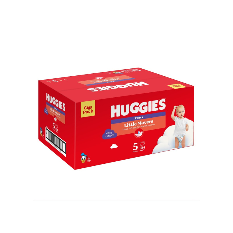 Huggies® Little Movers Pants box plenkové kalhotky 5 (12–17 kg)